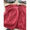 Gilet MC  rouge Bout chou  12 mois 