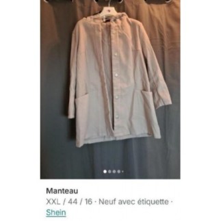 Manteau shein neuf taille...