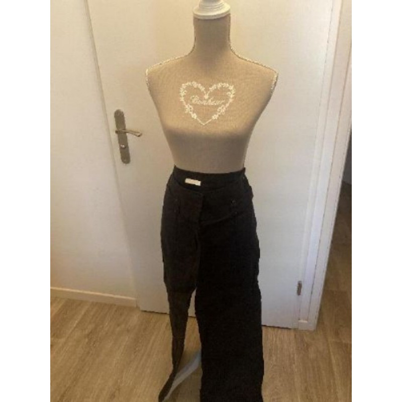Pantalon lin noir promod - taille 40