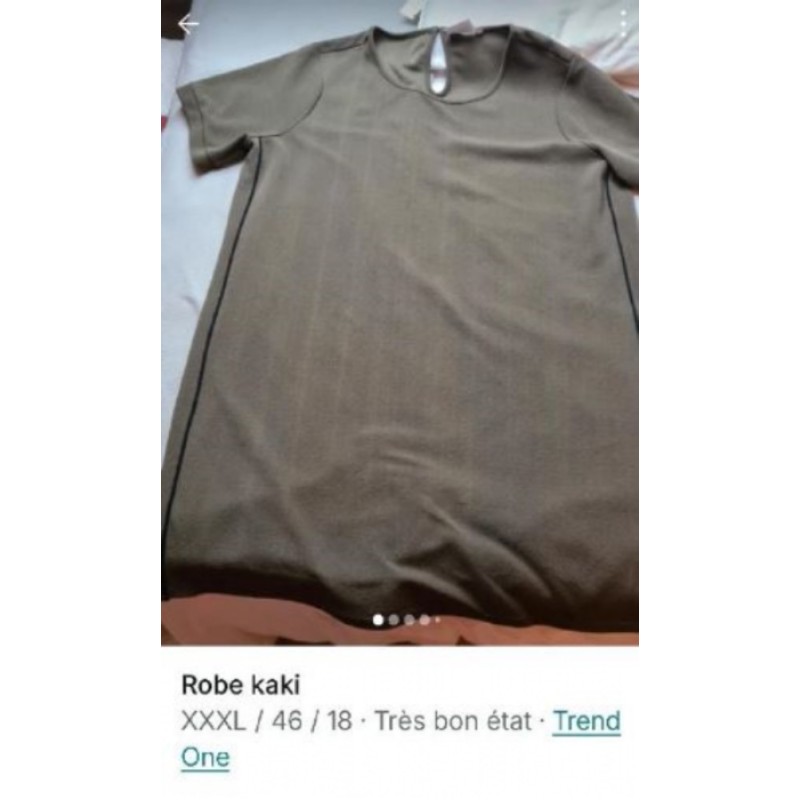 Robe kaki taille 46 neuve 