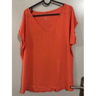 Blouse Camaïeu corail XL 
