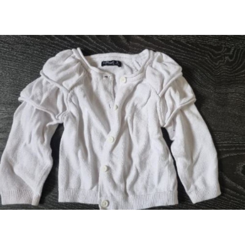 Gilet 6 mois influx blanc