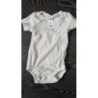 Bodie manches courtes 74cm HM blanc