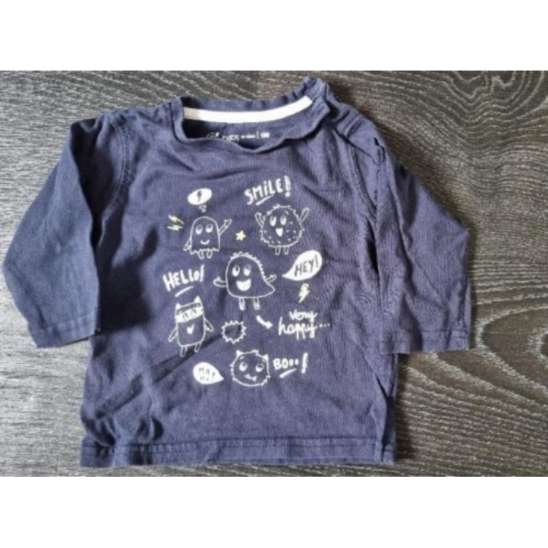 Tee-shirt manches longues 6 mois gémo 
