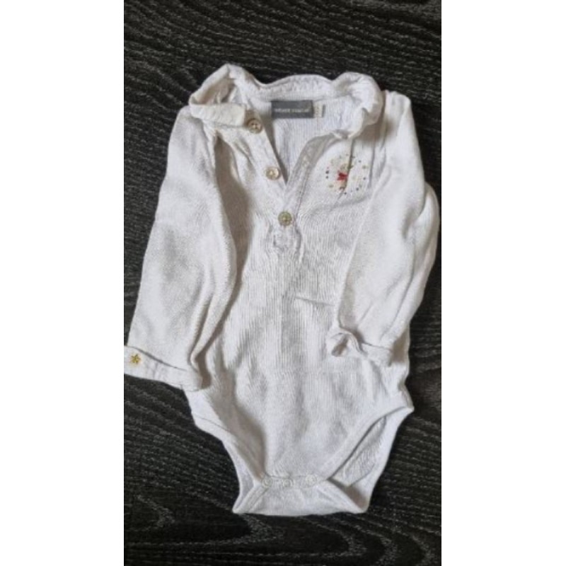 Bodie manches longues 6 mois sergent major blanc