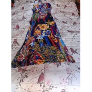 robe longue imprimée fleurs...