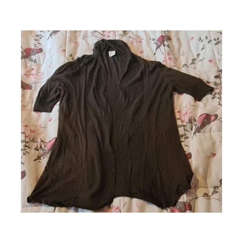 gilet marron manches courtes - Camaïeu - taille L