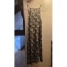 Robe été/plage noire à fleurs Esprit de la Mer T1