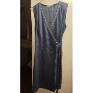 Robe Bleue portefeuille lin...