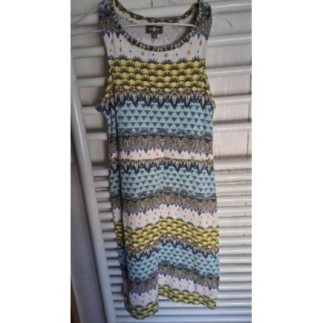 Robe SURKANA jaune et bleue...