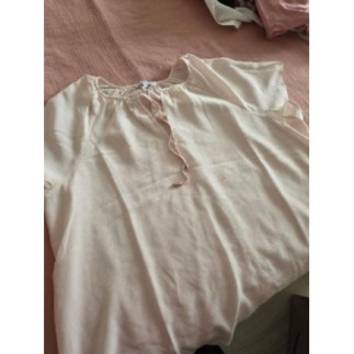 Blouse rose scottage taille...