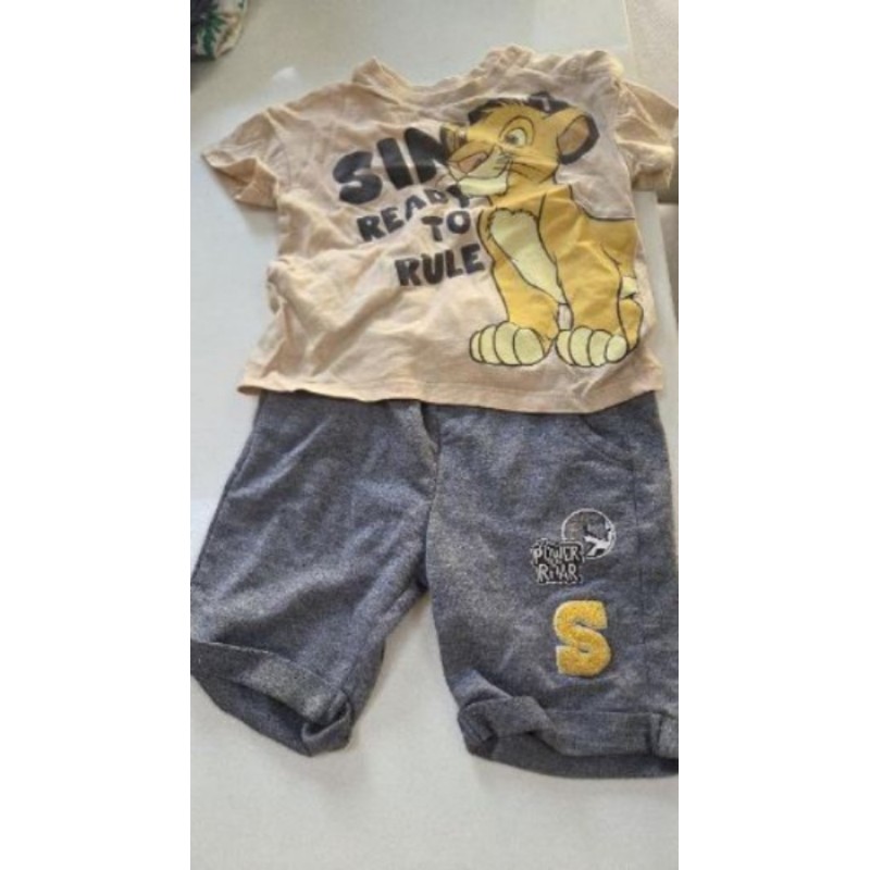 Ensemble T-shirt Disney beige SIMBA + shirt