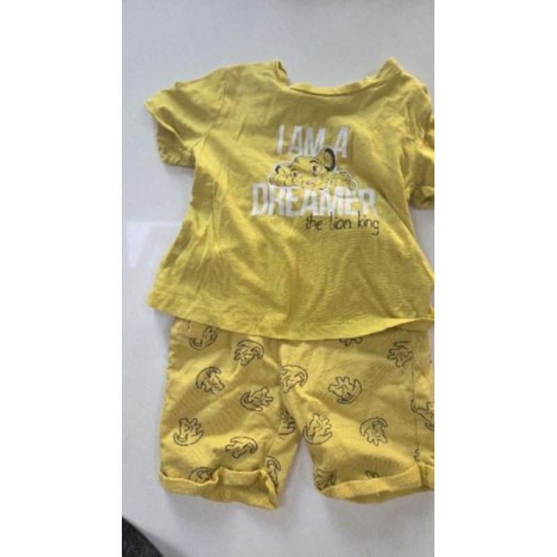 Ensemble Disney Baby jaune the lion king18 mois 