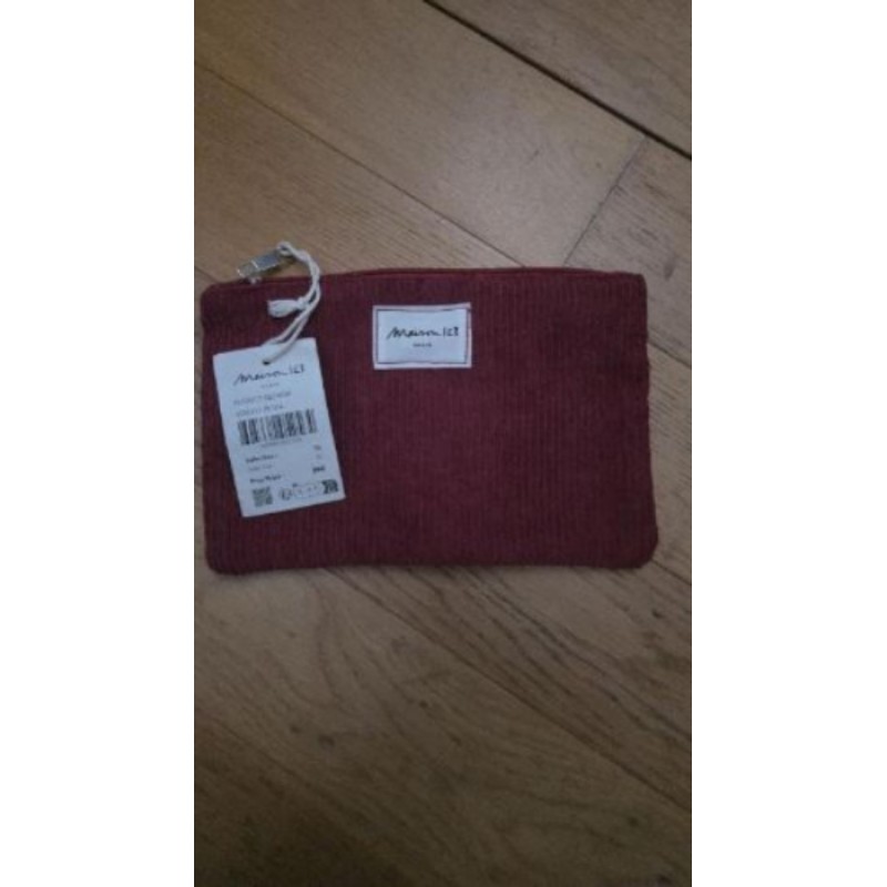 Pochette velours prune Maison 1 2 3