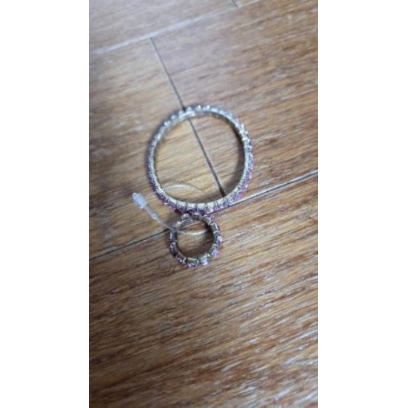 Bracelet et bague rose pour fillette 