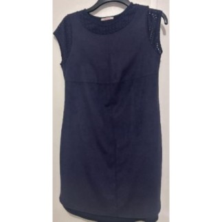 Robe bleu uni-Femme-Taille...