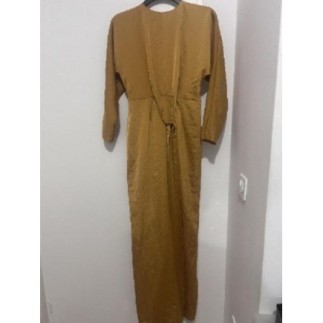 Robe moutarde femme-Taille...