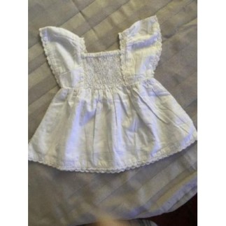 Blouse blanche 6 mois 