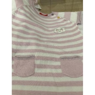 Robe rayée tissalia  1 an