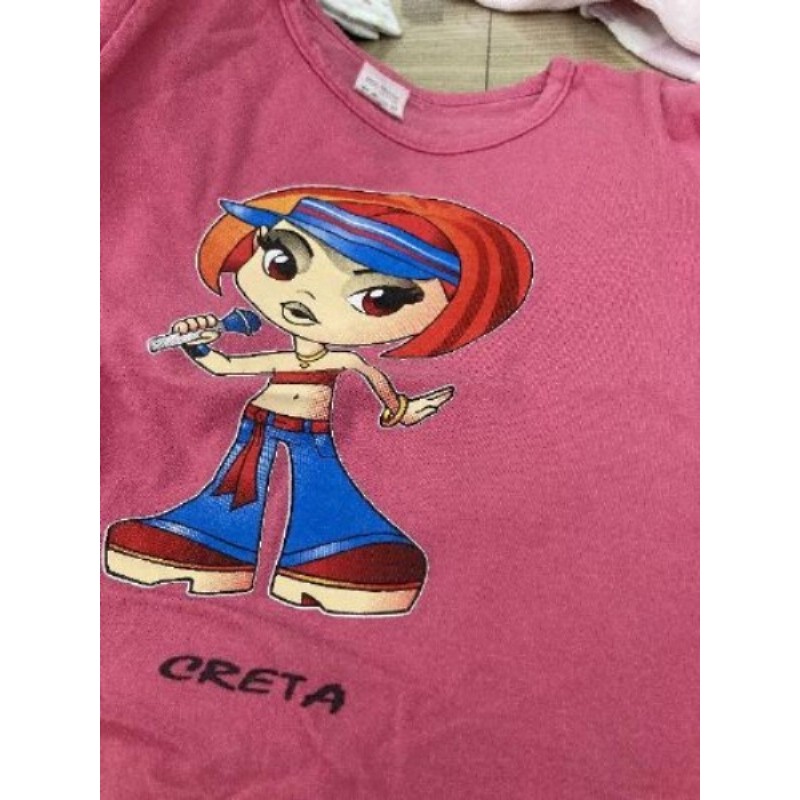 tee shirt rose. Crétacés. 2 ans 