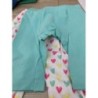 2 leggings vert et cœur 1 an 