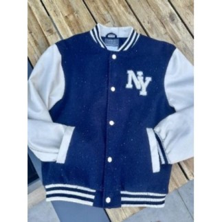 Veste type Teddy primark bleu/Blanc T.12,13 ans 
