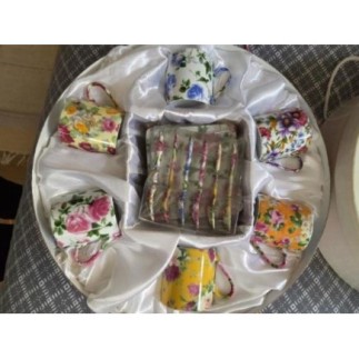 Coffret tasse fleurie