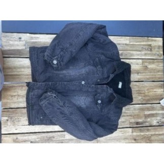 Veste en jean noir et Sherpa Firefly T.14ans 