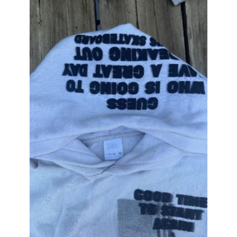 Sweat-shirt blanc écriture noir ZARA T.12 ans 
