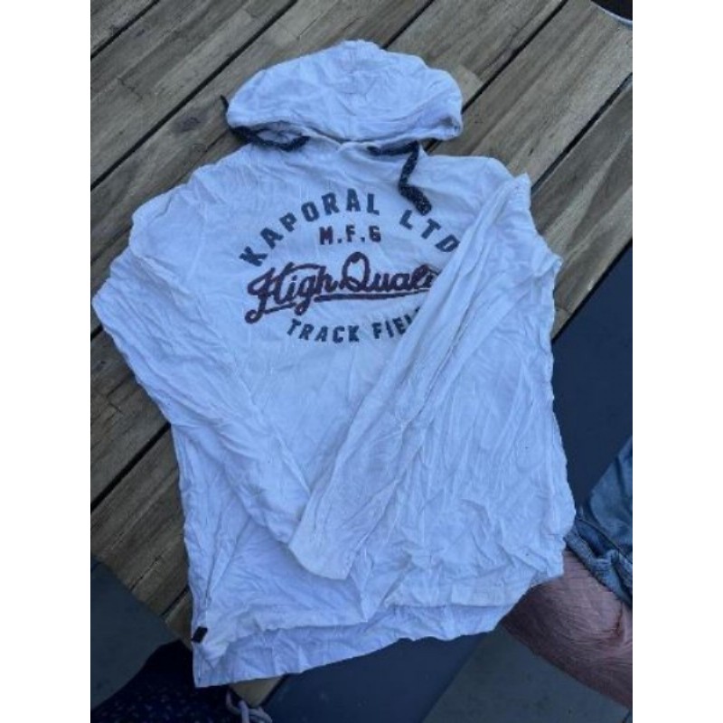 Pull kaporal blanc taille M