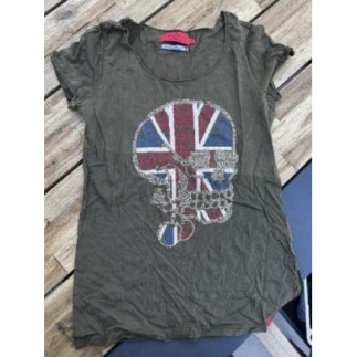 Tee shirt temps des cerises kaki TS