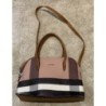 Sac cabat simili cuir avec zip et double poches intérieures - Beige, noir & blanc - LOVINA