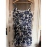 Robe d’été imprimée blanc/bleu 2XL