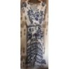Robe blanc/bleu imprimée pan L/XL
