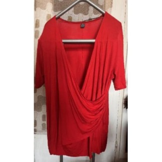 Haut rouge femme M&S mode 3XL