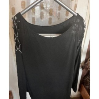 Haut noir strass femme 4XL