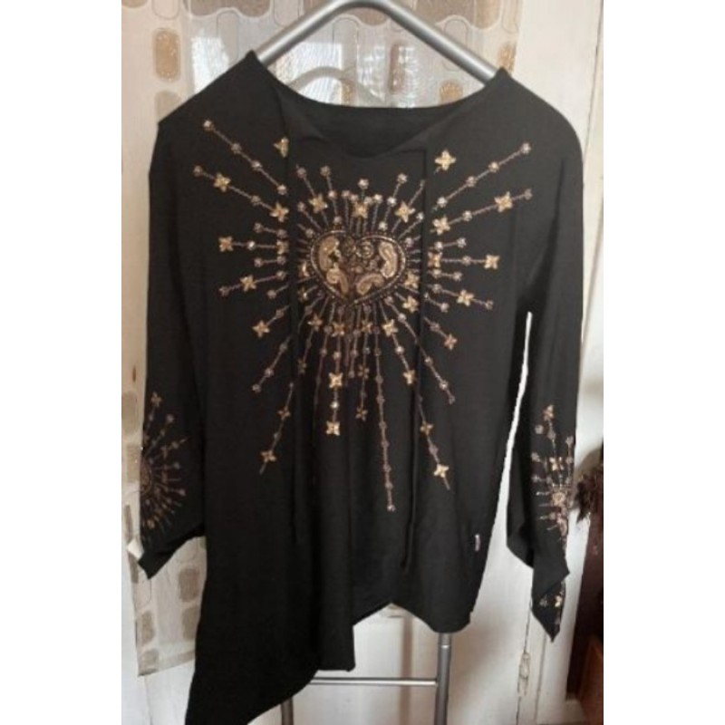 Haut noir/or femme T40/42