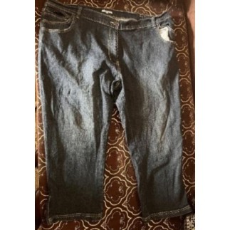 Pantacourt jeans femme...