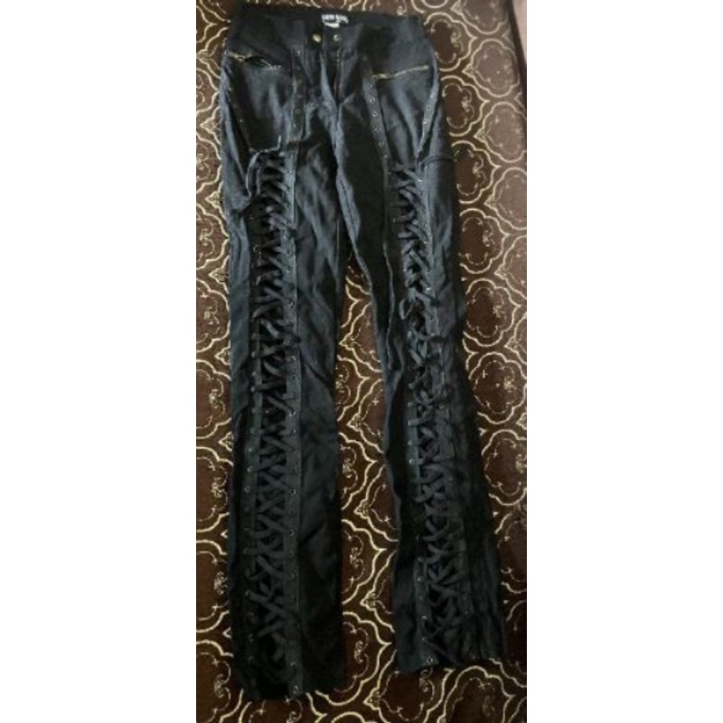 Pantalon noir lacets femme GoodMode T 36