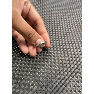 Bague en acier petit cœur 