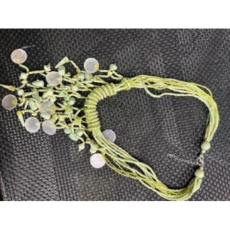 Collier vert perle 