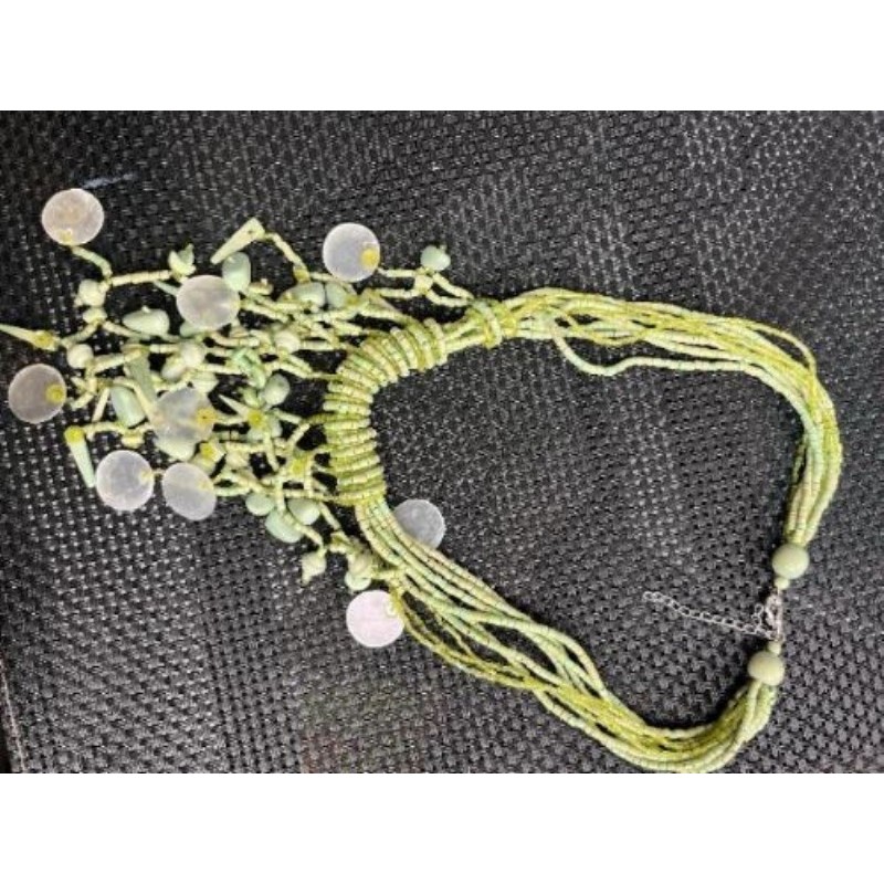 Collier vert perle 