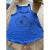 T-shirt femme velo bleu TM