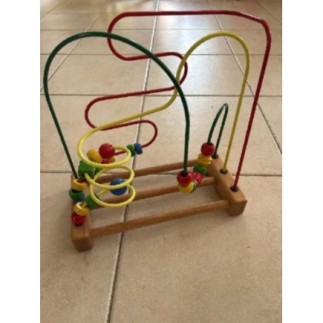 Jouet en bois multicolore...
