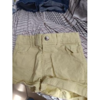Short jaune/vert en jeans 3...