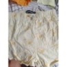 Short fin jaune a motif fraise 