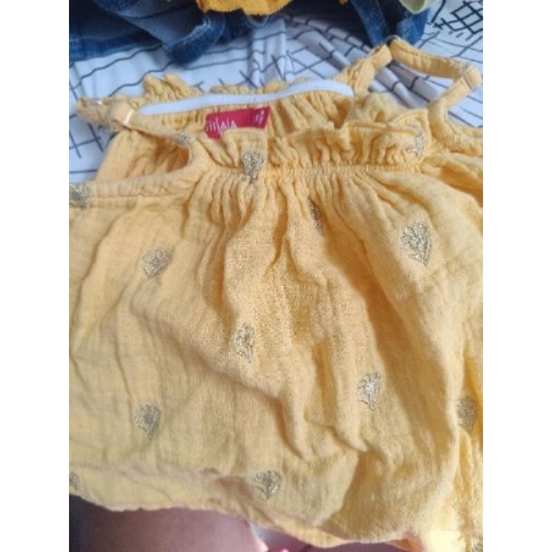Robe fine jaune 3 ans 