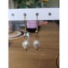 Boucles d’oreilles acier inoxydable perle eau douce
