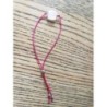 Bracelet cordon fuchsia quartz rose 