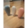 Lot de 3 pot vide Bleu, blanc,rose